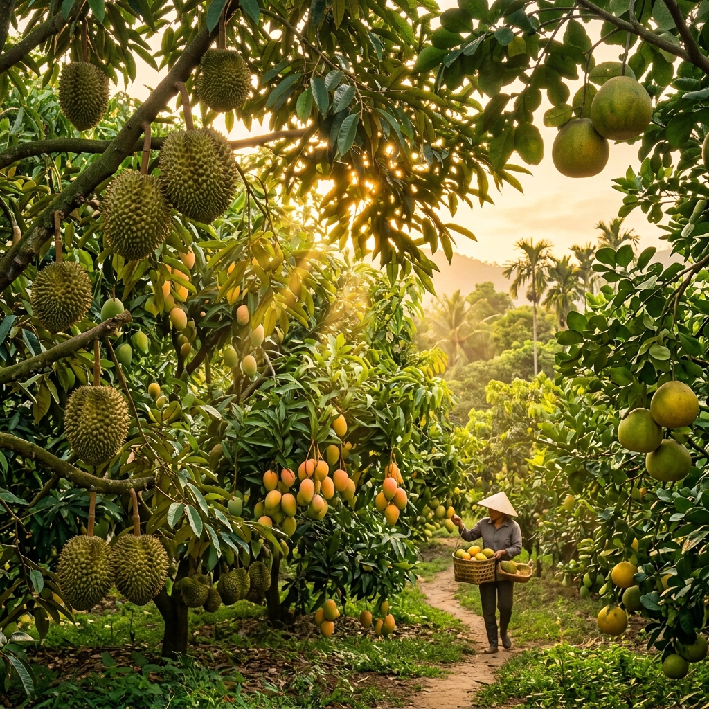 Vườn sầu riêng mẫu